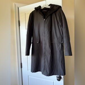 Women’s Black Hooded Coat